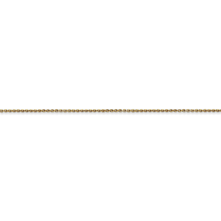 14k Yellow Gold 0.80mm wide Round Link Cable Chain