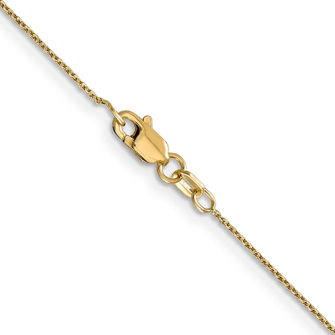 14k Yellow Gold 0.80mm wide Round Link Cable Chain