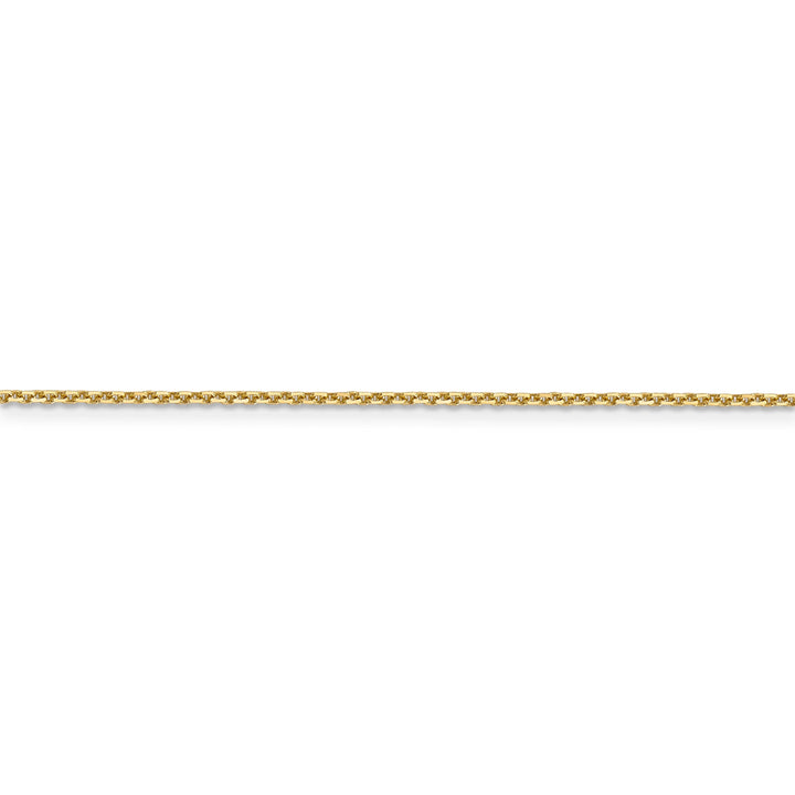 14k Yellow Gold 1.45mm Round Link Cable Chain