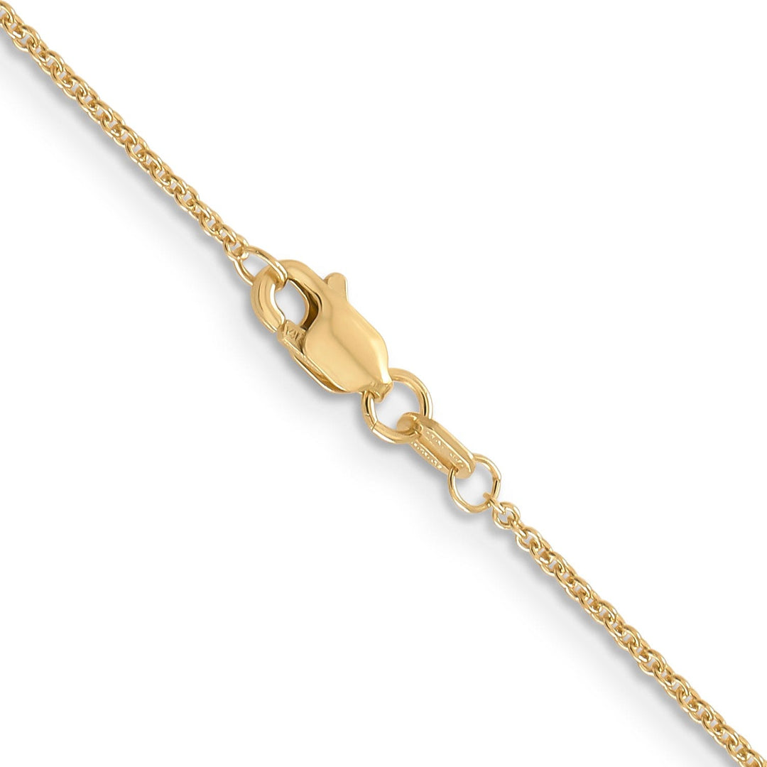 14k Yellow Gold 0.70mm Round Link Cable Chain