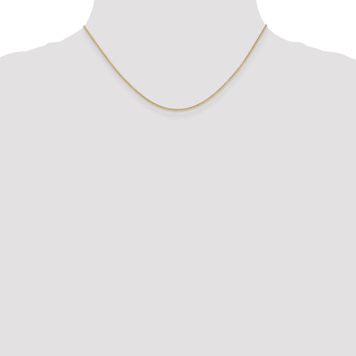 14k Yellow Gold 0.70mm Round Link Cable Chain