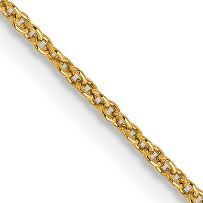 14k Yellow Gold 0.70mm Round Link Cable Chain at $ 159.02 only from Jewelryshopping.com