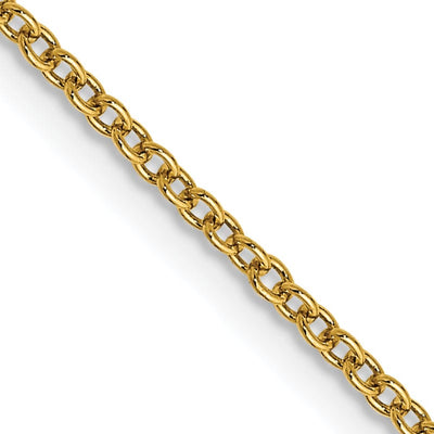 14k Yellow Gold 1.30mm Round Link Cable Chain at $ 206.99 only from Jewelryshopping.com