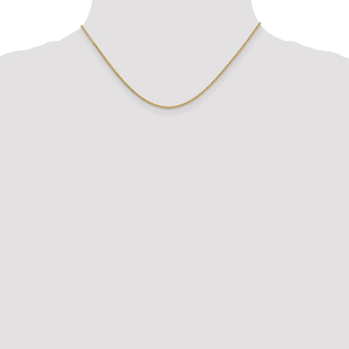 14k Yellow Gold 1.60mm Round Link Cable Chain