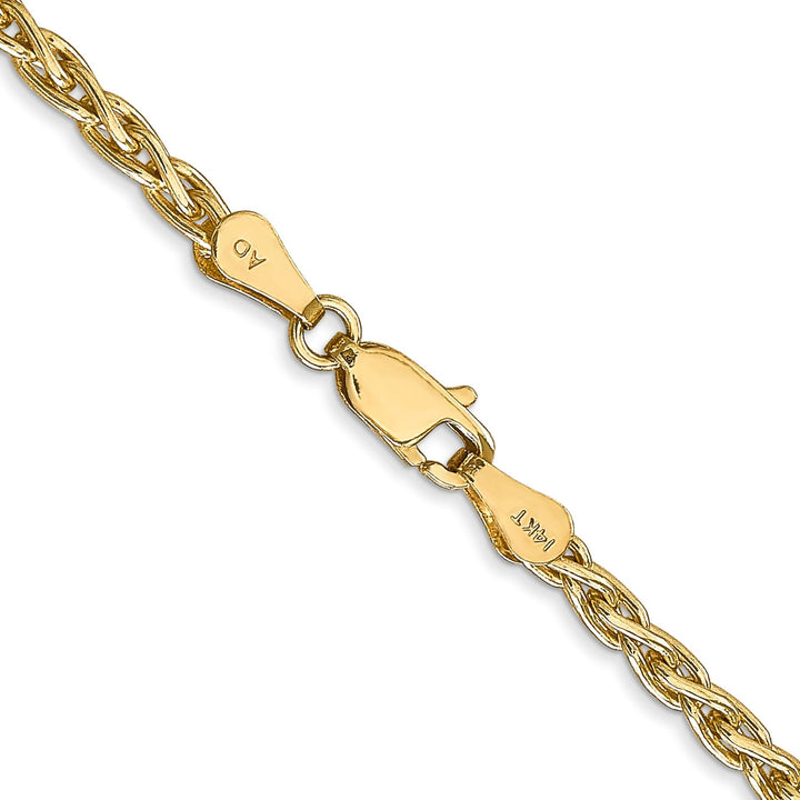 14k Yellow Gold 3.00mm Parisian Wheat Chain