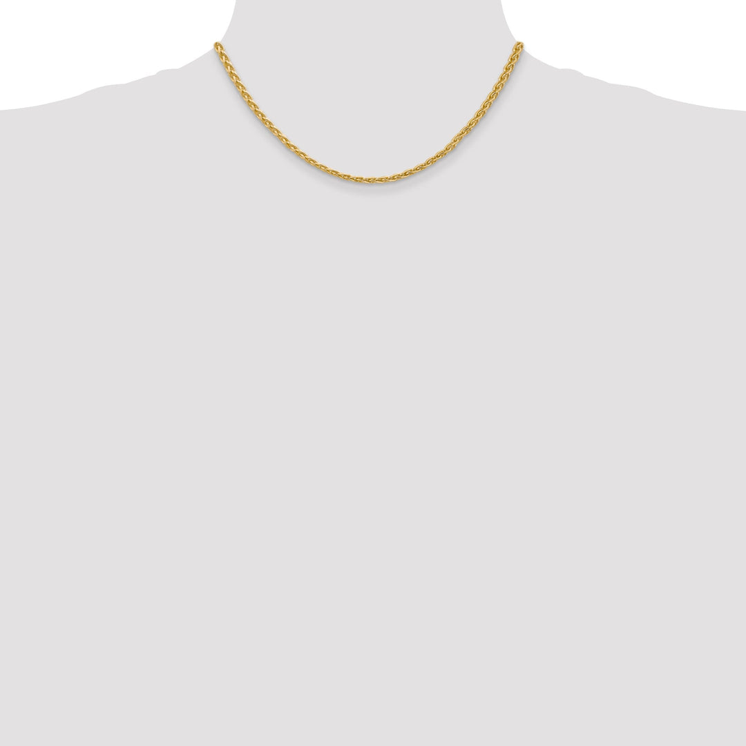 14k Yellow Gold 3.00mm Parisian Wheat Chain