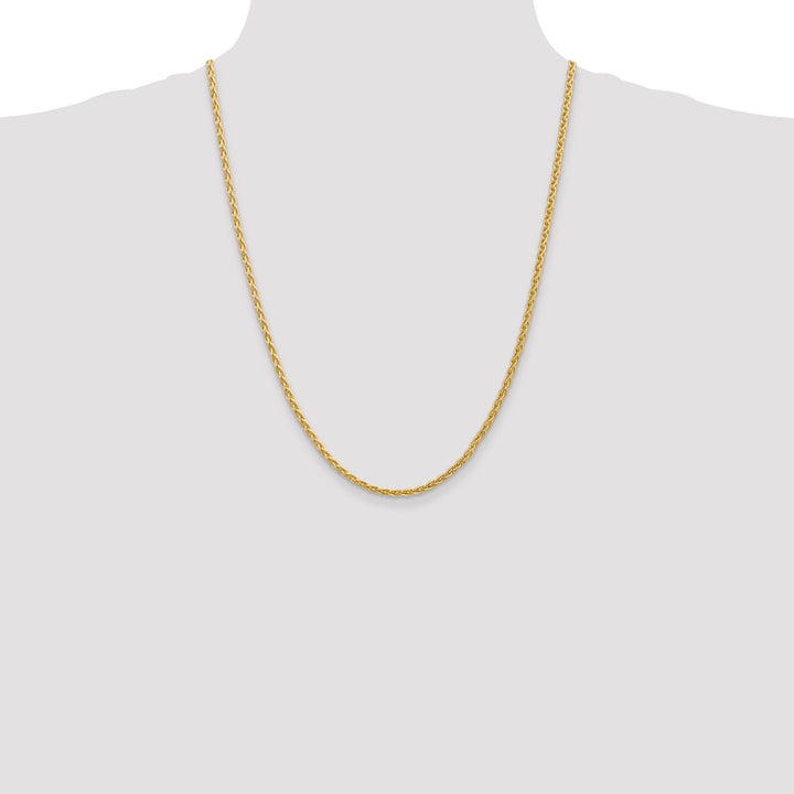 14k Yellow Gold 3.00mm Parisian Wheat Chain