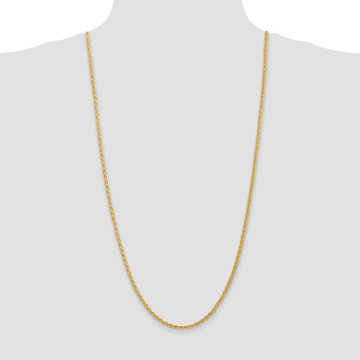 14k Yellow Gold 3.00mm Parisian Wheat Chain