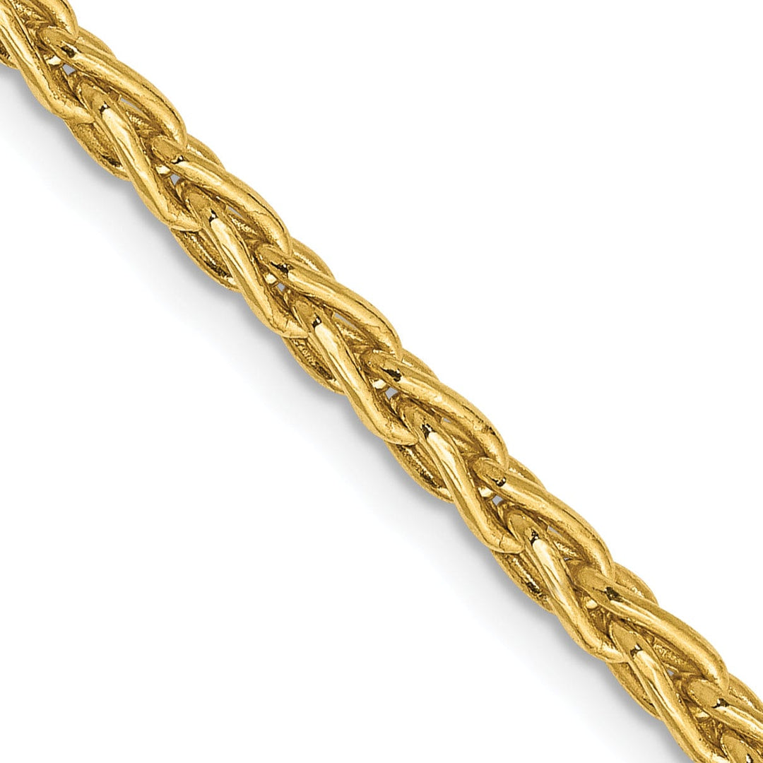 14k Yellow Gold 3.00mm Parisian Wheat Chain