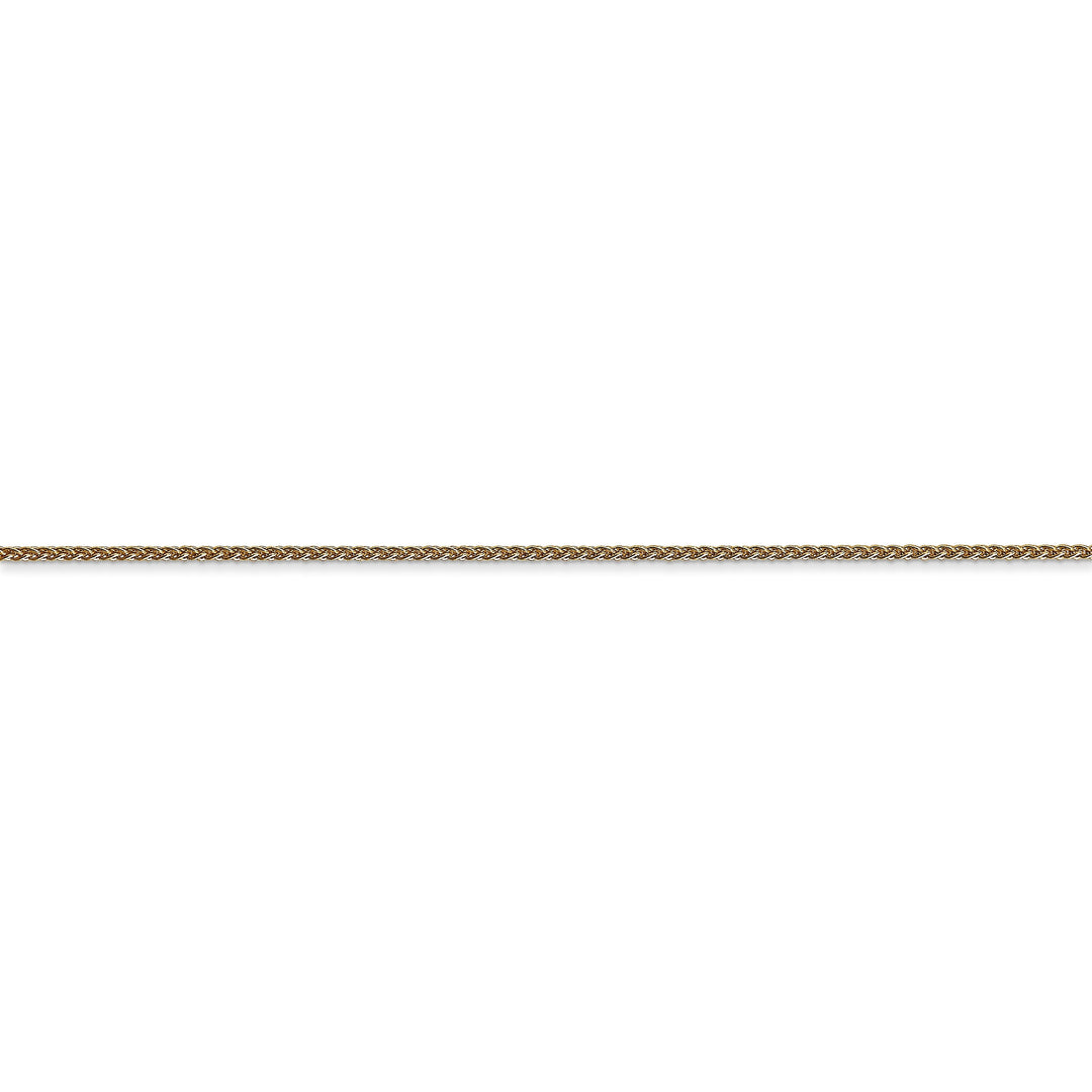 14k Yellow Gold 1.10mm Solid Polish Spiga Chain