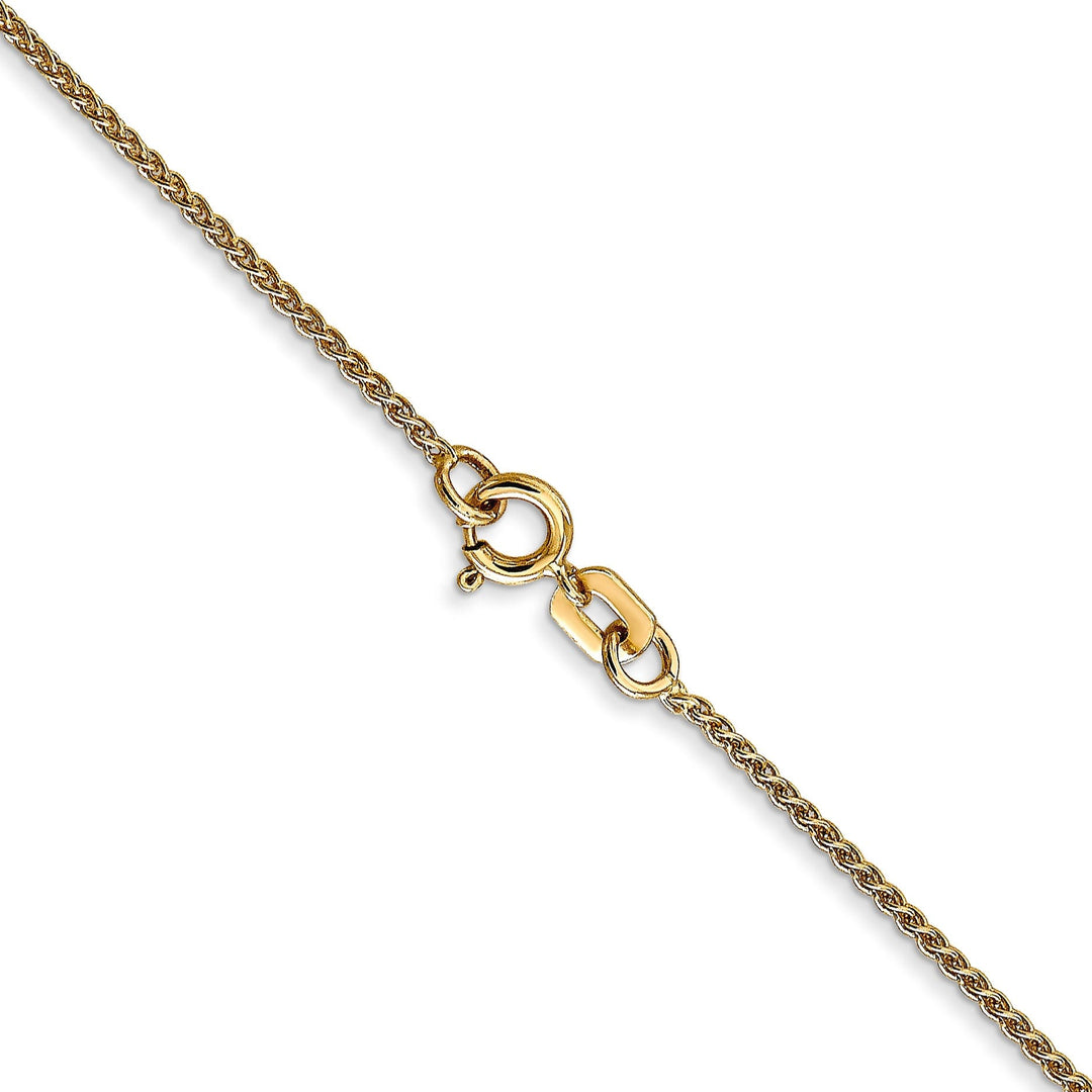 14k Yellow Gold 1.10mm Solid Polish Spiga Chain