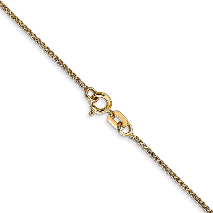 14k Yellow Gold 1.10mm Solid Polish Spiga Chain