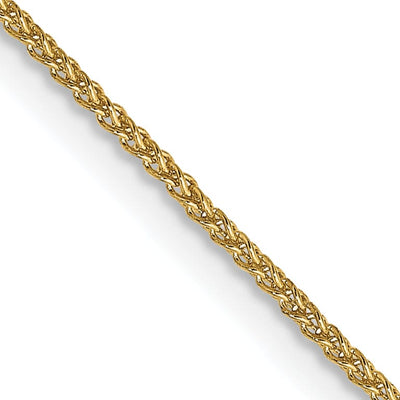 14k Yellow Gold 1.10mm Solid Polish Spiga Chain at $ 74.31 only from Jewelryshopping.com