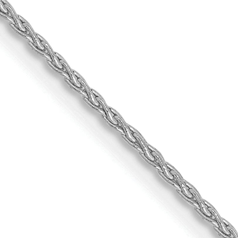 14k White Gold 1.2m Solid Parisian Wheat Chain