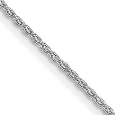 14k White Gold 1.2m Solid Parisian Wheat Chain at $ 118.74 only from Jewelryshopping.com