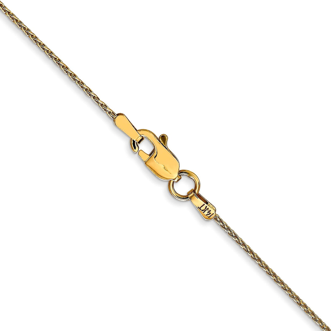 14k Yellow Gold 0.95mm Parisian Wheat Chain