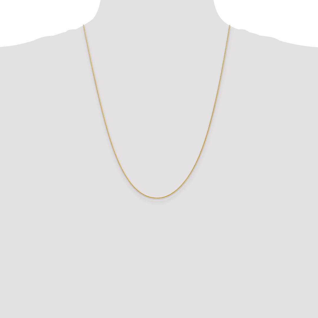 14k Yellow Gold 0.95mm Parisian Wheat Chain