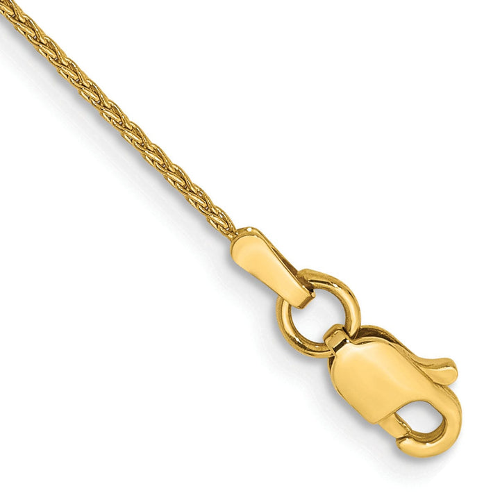 14k Yellow Gold 0.95mm Parisian Wheat Chain