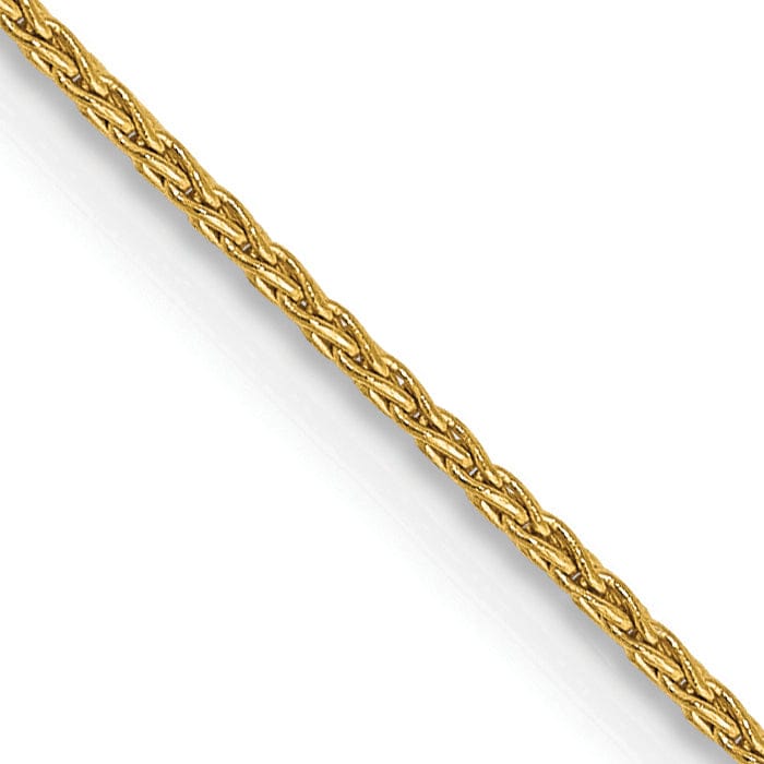 14k Yellow Gold 0.95mm Parisian Wheat Chain