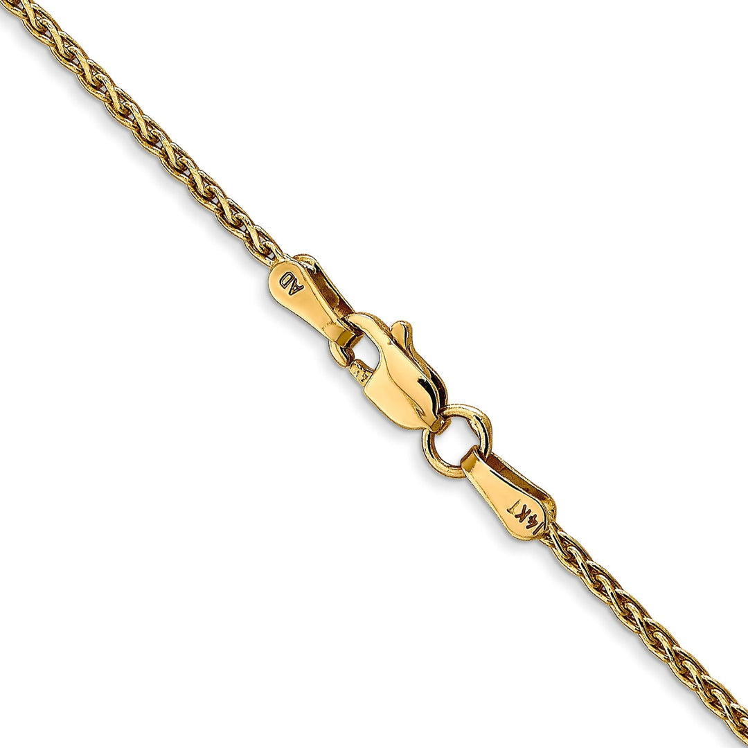 14k Yellow Gold 1.50mm Parisian Wheat Chain