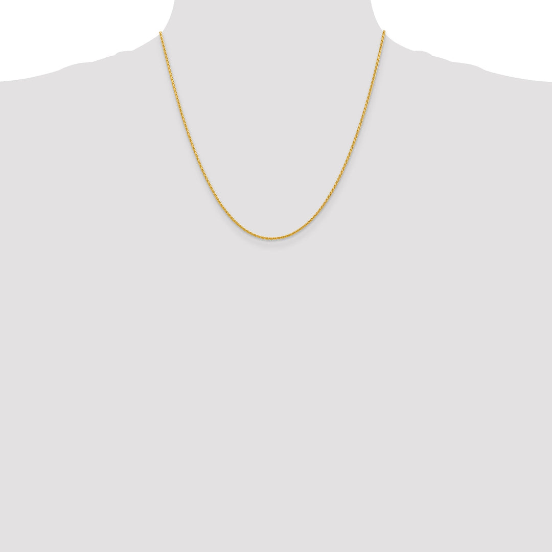 14k Yellow Gold 1.50mm Parisian Wheat Chain