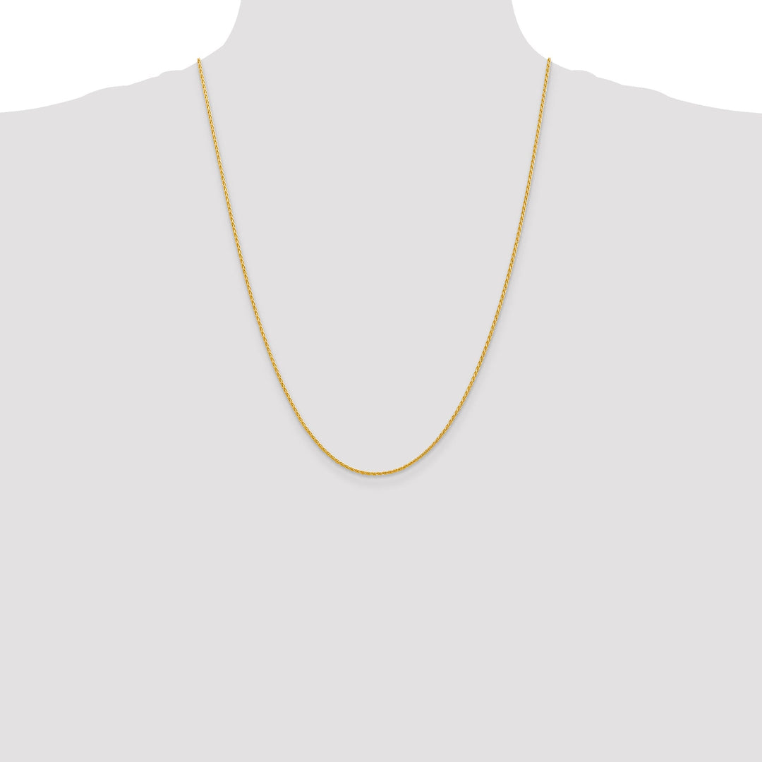 14k Yellow Gold 1.50mm Parisian Wheat Chain