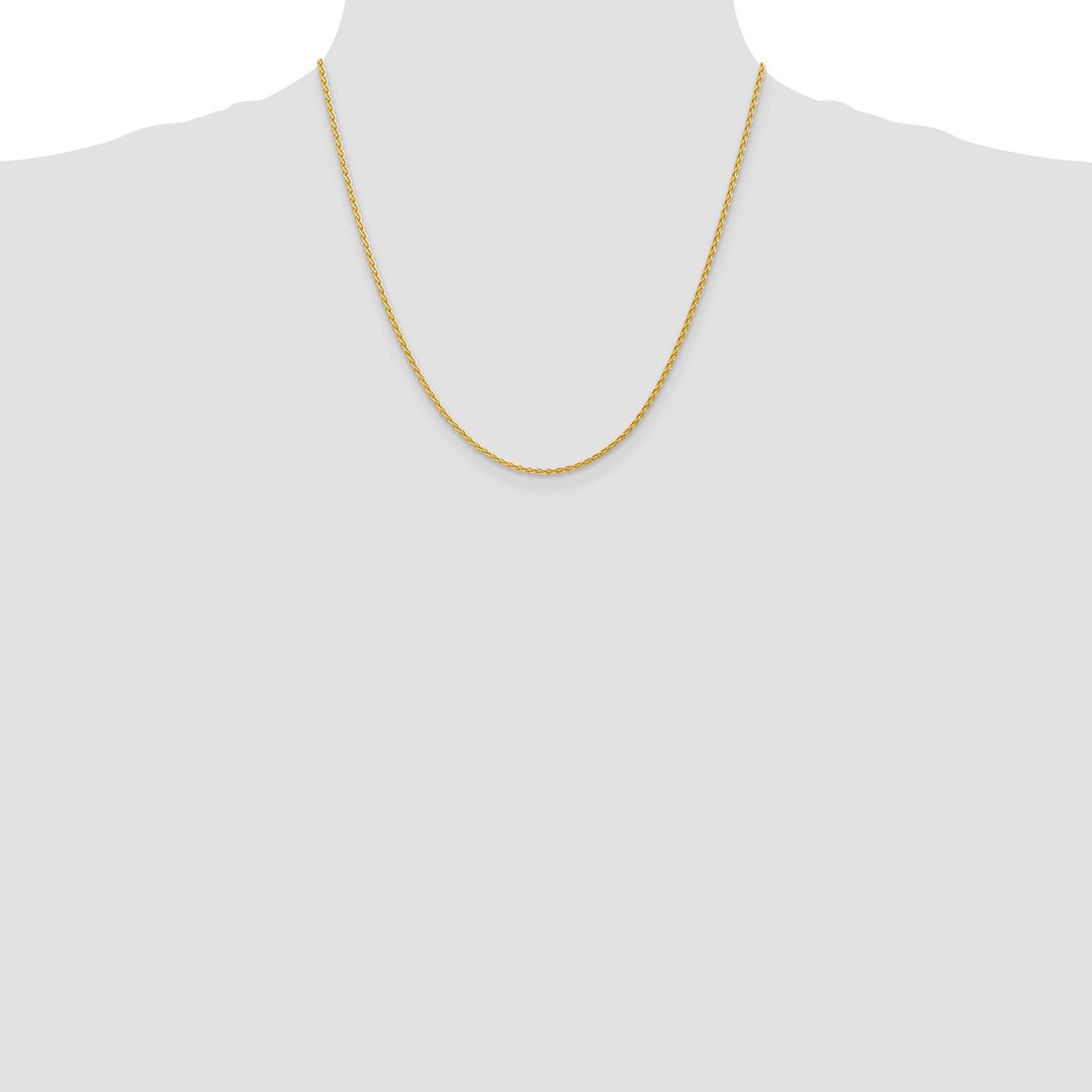 14k Yellow Gold 1.90mm Parisian Wheat Chain