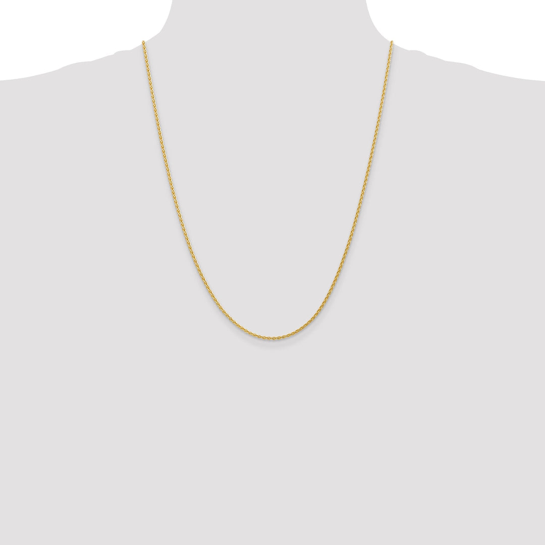 14k Yellow Gold 1.90mm Parisian Wheat Chain