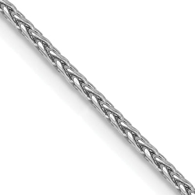 14K White Gold 1.5m Solid Round D.C Wheat Chain at $ 160.02 only from Jewelryshopping.com