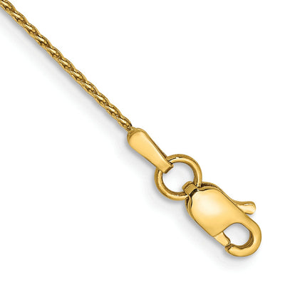14k Yellow Gold .80mm Solid D.C Wheat Chain at $ 84.67 only from Jewelryshopping.com