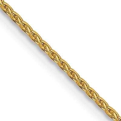 14k Yellow Gold 1.00mm Solid D.C Wheat Chain at $ 111.75 only from Jewelryshopping.com