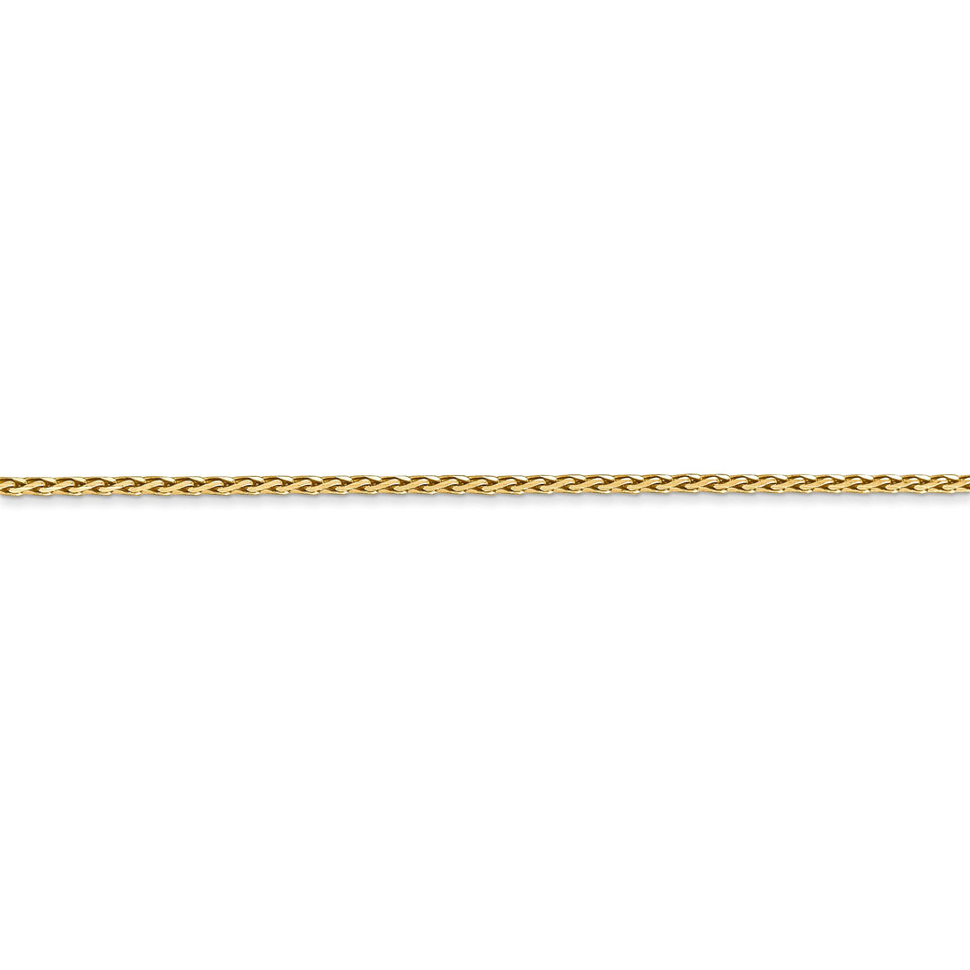 14k Yellow Gold 1.50mm Solid D.C Wheat Chain