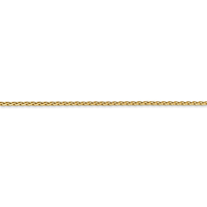 14k Yellow Gold 1.50mm Solid D.C Wheat Chain