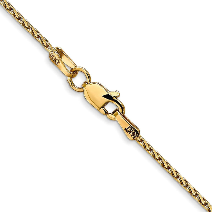 14k Yellow Gold 1.50mm Solid D.C Wheat Chain