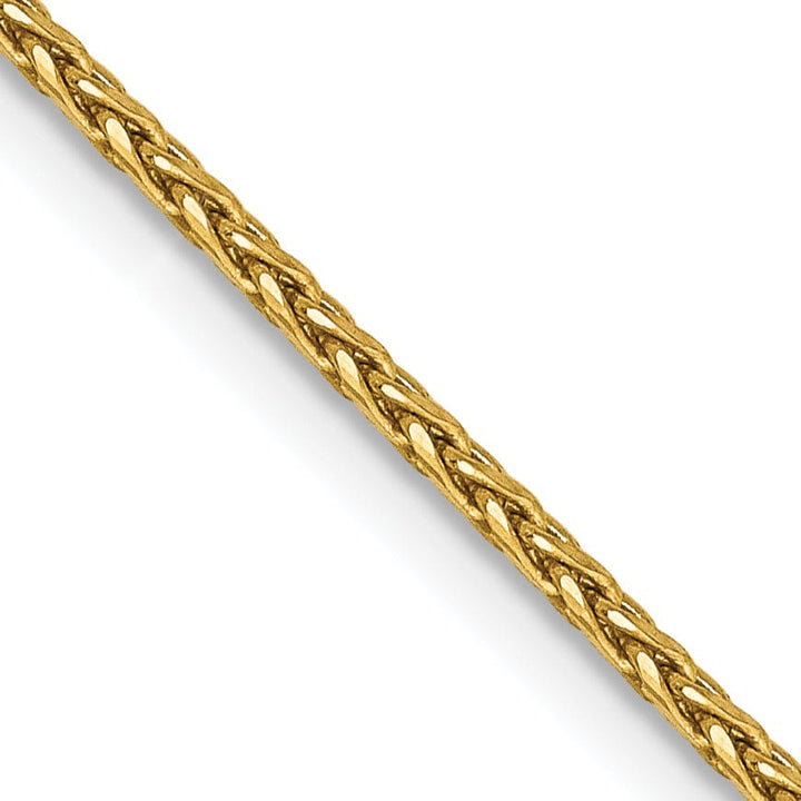 14k Yellow Gold 1.50mm Solid D.C Wheat Chain