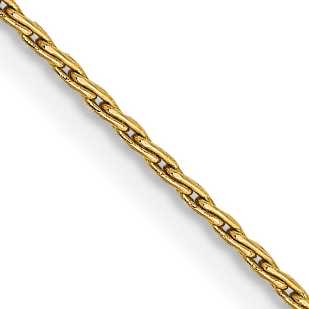 14k Yellow Gold 1.00m Baby Parisian Wheat Chain