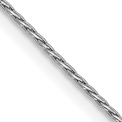 14K White Gold .80m Round Parisian Wheat Chain at $ 158.93 only from Jewelryshopping.com
