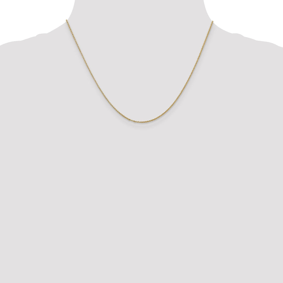 14k Yellow Gold 1.15 mm Rolo Pendant Chain