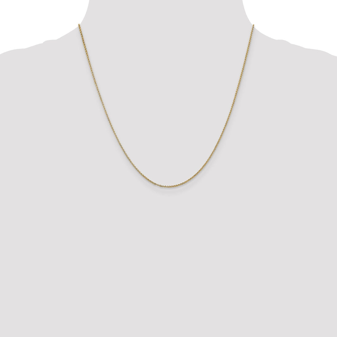 14k Yellow Gold 1.15 mm Rolo Pendant Chain