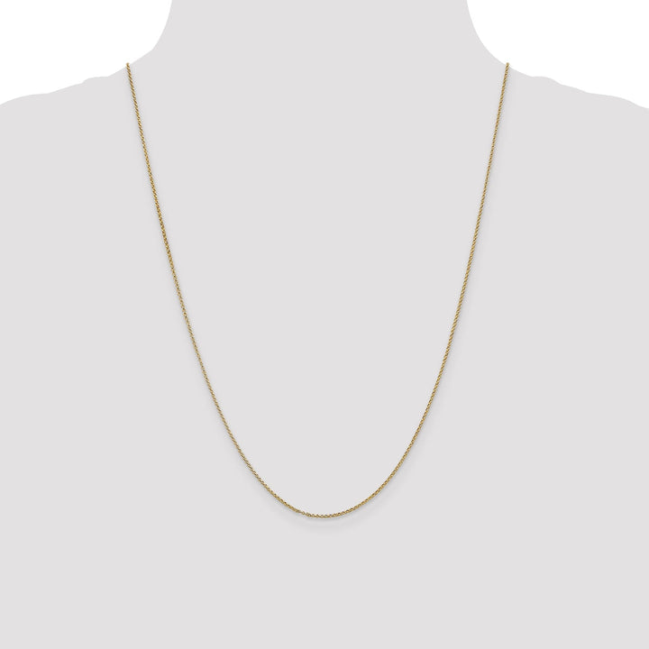 14k Yellow Gold 1.15 mm Rolo Pendant Chain