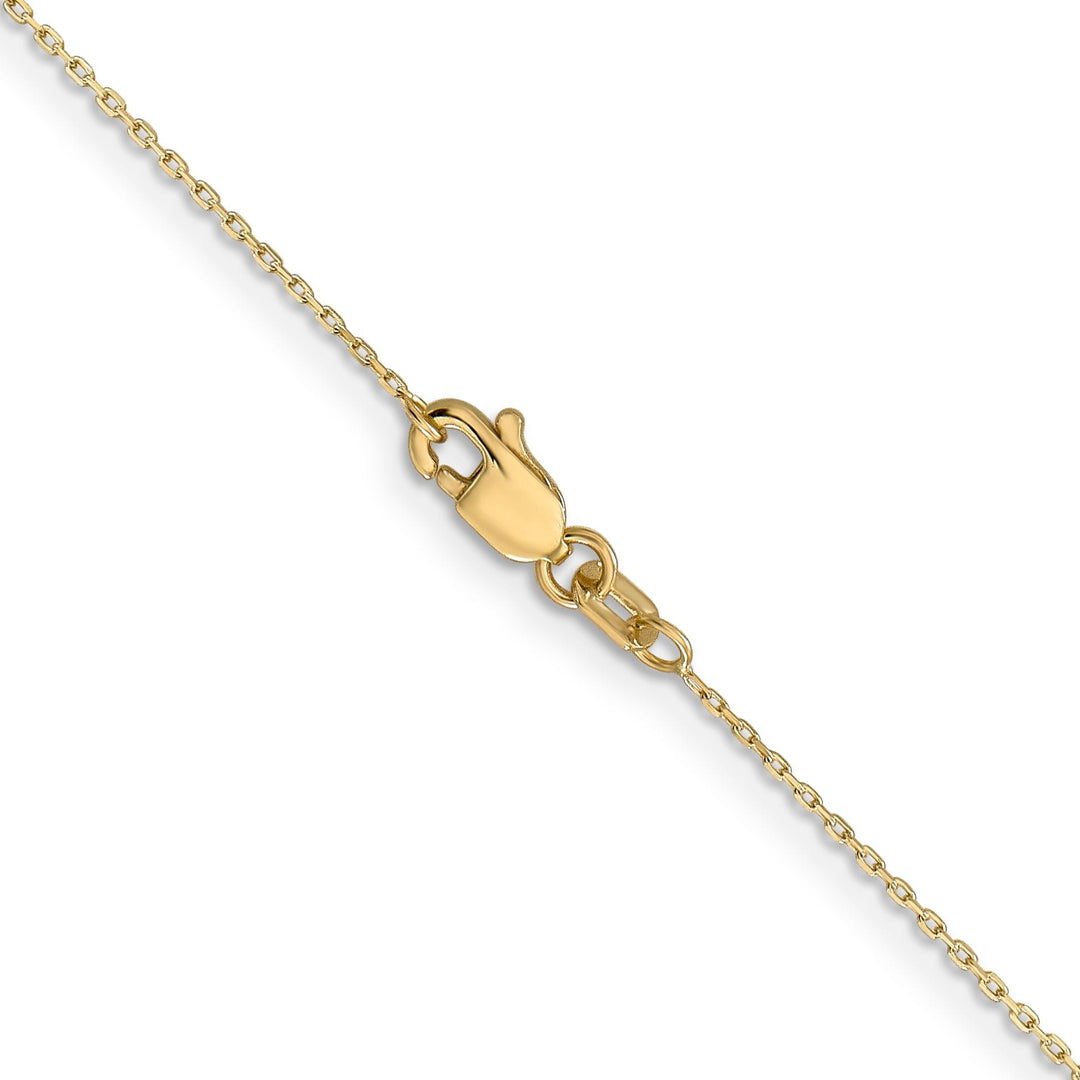 14k Yellow Gold 0.80mm Solid D.C Cable Chain