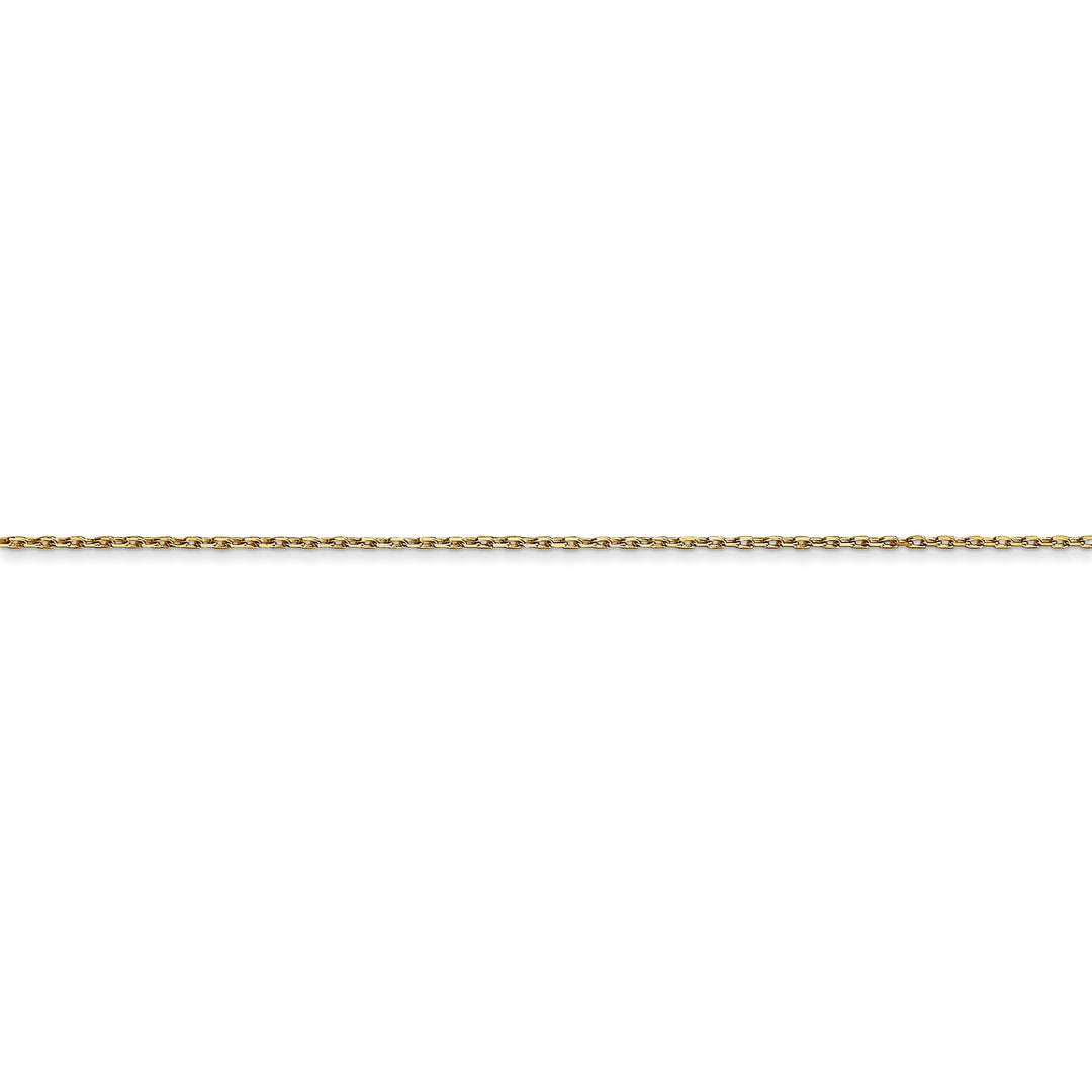 14k Yellow Gold 0.80mm Solid D.C Cable Chain