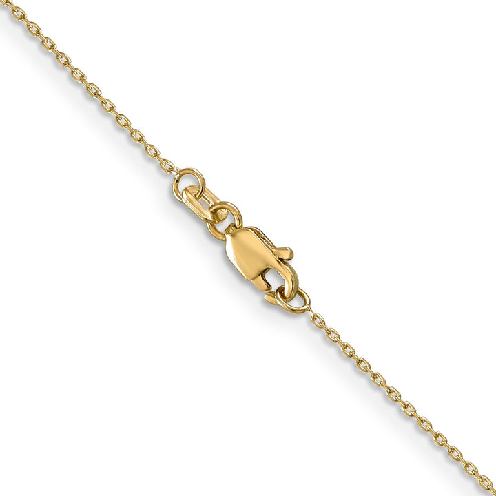 14k Yellow Gold 0.80mm Solid D.C Cable Chain