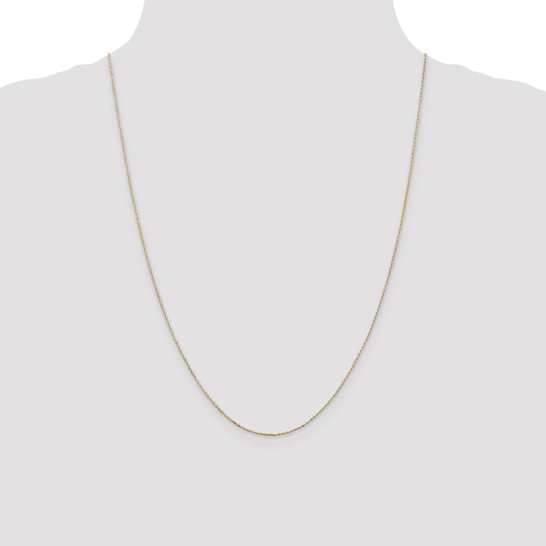 14k Yellow Gold 0.80mm Solid D.C Cable Chain