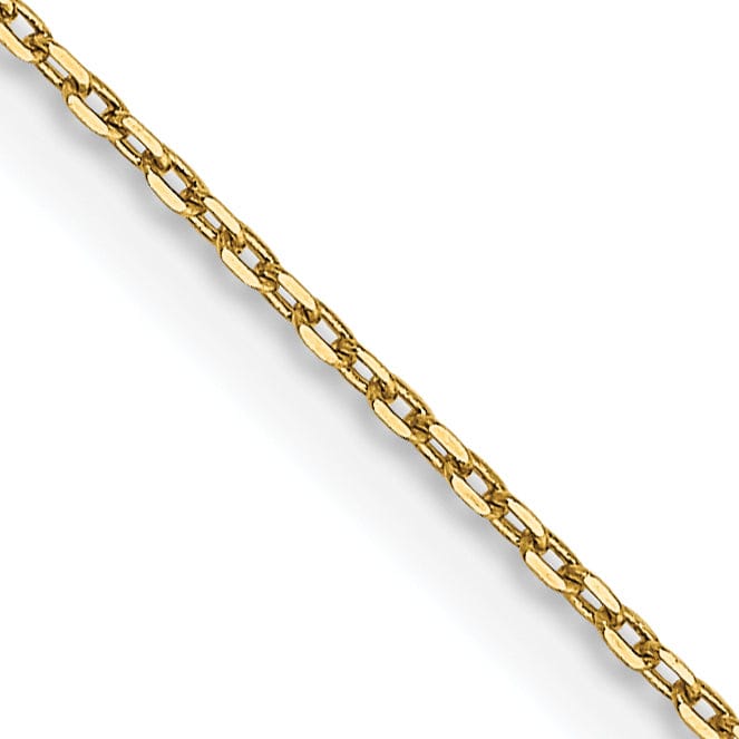 14k Yellow Gold 0.80mm Solid D.C Cable Chain