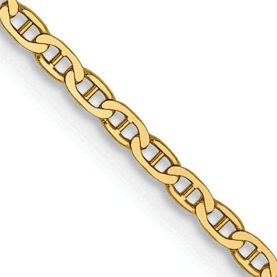 14k Yellow Gold 1.50mm Flat Anchor Link Chain at $ 122.15 only from Jewelryshopping.com