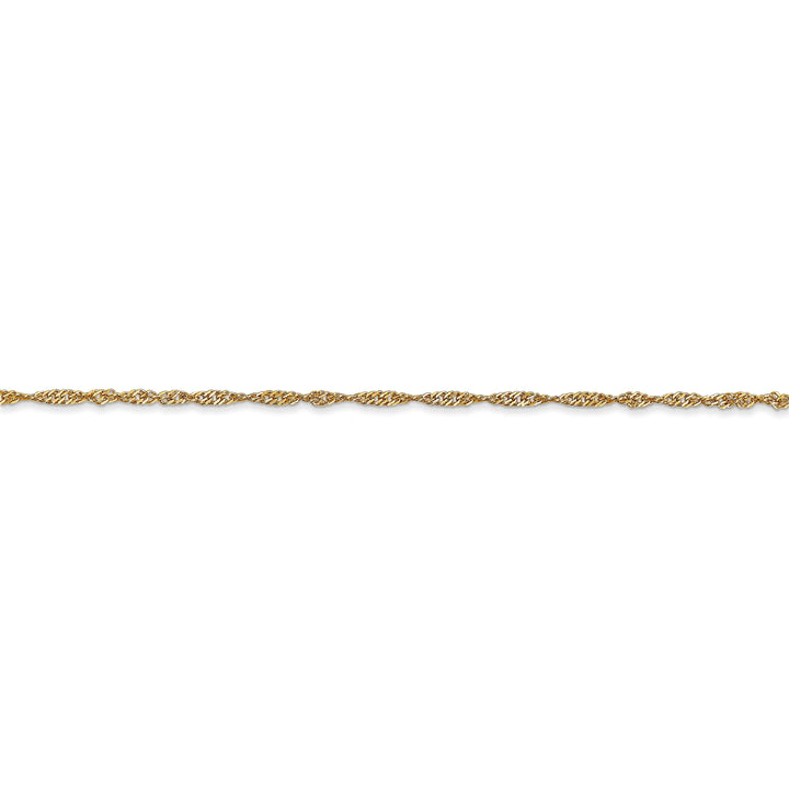 14k Yellow Gold 1.60m Polished Singapore Chain