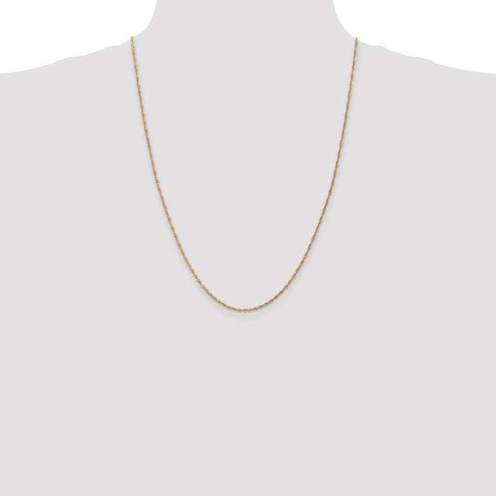 14k Yellow Gold 1.60m Polished Singapore Chain