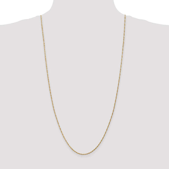 14k Yellow Gold 1.60m Polished Singapore Chain