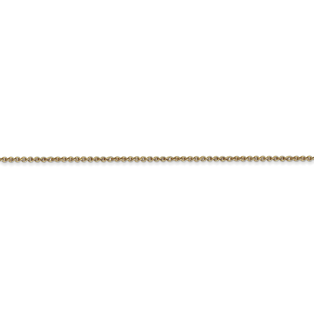 14k Yellow Gold 1.00mm Solid Polish Cable Chain